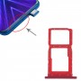 SIM ბარათის უჯრა + SIM ბარათის უჯრა / მიკრო SD ბარათის უჯრა ღირსებისთვის 9x (წითელი)