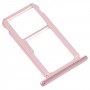 SIM -kaardialus + SIM -kaardi salv / Micro SD -kaardi salv au Mate 9 Lite jaoks (roosa)
