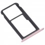 SIM -kártya tálca + SIM kártya tálca / Micro SD kártya tálca a Honor Play 6 -ra (rózsaszín)