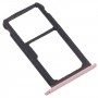 Sim Card Bandeil + Sim Card Tray / Micro SD Tard Card Tray para Honor Play 6 (rosa)