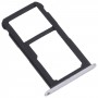 SIM Card Tray + SIM Card Tray / Micro SD Card Tray for Honor Play 6 (Silver)
