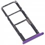 Bandeja de tarjetas SIM + SIM Tarjeta Bandeja / Micro SD Tarjeta Bandeja para Huawei Disfruta 20E (Purple)