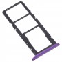 SIM -kortfack + SIM -kortfack / Micro SD -kortfack för Huawei Njut av 20e (Purple)