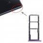 Bandeja de tarjetas SIM + SIM Tarjeta Bandeja / Micro SD Tarjeta Bandeja para Huawei Disfruta 20E (Purple)