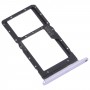 Табла за SIM карта + табла за SIM карта / Micro SD карта за Huawei Maimang 10 SE (лилаво)