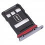 Vassoio della scheda SIM + vassoio per schede NM per Huawei Mate 40 RS Porsche Design (nero)