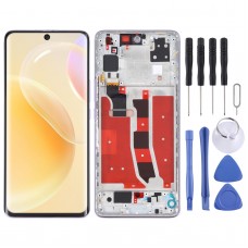 Original OLED LCD Screen for Huawei Nova 8 5G Digitizer Full Assembly with Frame(Purple)