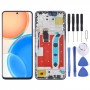 Original LCD Screen for Honor X8 Digitizer Full Assembly with Frame(Blue)