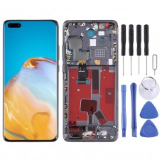 Huawei P40 Pro Digitizer Frame with Frame（黒）のオリジナルLCD画面