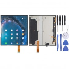 ორიგინალი AMOLED MATERIAL LCD ეკრანი Huawei Mate X- ის ციფრულიზატორის სრული შეკრებით