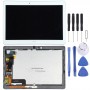 华为MediaPad M2 10.0 M2-A01W/M2-A01L数字化器完全组装的原始LCD屏幕（白色）