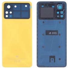 Xiaomi Poco X4 Pro 5Gのオリジナルバッテリーバックカバー（黄色）