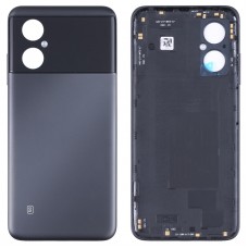 Xiaomi Poco M4 5G / Poco M4 5G（インド） / Redmi Note 11R（黒）のオリジナルバッテリーバックカバー