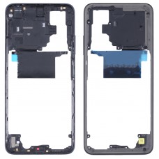 Eredeti középső keretelhellemez a Xiaomi Poco M4 Pro 4G MZB0B5VIN -hez (fekete)