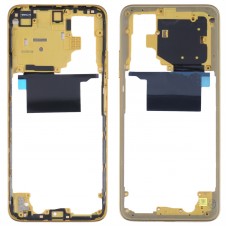Plaque de lunette d'image du milieu d'origine pour Xiaomi Poco M4 Pro 4G MZB0B5VIN (jaune)