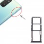 Vassoio della scheda SIM + vassoio della scheda SIM + vassoio per schede micro SD per Xiaomi Redmi Nota 11 4G / Redmi Nota 11S 4G (nero)