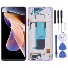 Original LCD Screen and Digitizer Full Assembly with Frame for Xiaomi Redmi Note 11 Pro China/Redmi Note 11 Pro+ 5G/11i/11i HyperCharge(Purple)