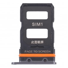Bandeja de tarjetas SIM + bandeja de tarjeta SIM para Xiaomi 12/12x (negro)