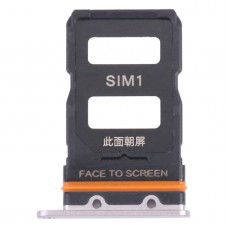 Bandeja de tarjetas SIM + bandeja de tarjeta SIM para Xiaomi 12/12x (plata)