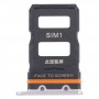 Vassoio della scheda SIM + vassoio della scheda SIM per Xiaomi 12/12x (argento)