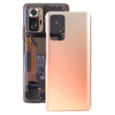 Glasbatterie zurück -Abdeckung für Xiaomi Redmi Hinweis 10 Pro/Redmi Note 10 Pro Max/Redmi Note 10 Pro India (Gold)