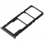 Bandeja de tarjetas SIM + bandeja de tarjetas SIM + Micro SD Tarjeta Bandeja para Xiaomi Redmi Note 11e (negro)