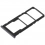 Vesto della scheda SIM + vassoio scheda SIM + VASSOGGIO MICRO SD per Xiaomi Redmi 10C/Redmi 10 India/Poco C40 (nero)