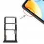 Vesto della scheda SIM + vassoio scheda SIM + VASSOGGIO MICRO SD per Xiaomi Redmi 10C/Redmi 10 India/Poco C40 (nero)