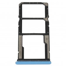 Vesto della scheda SIM + vassoio della scheda SIM + Micro SD Card VAY per Xiaomi Redmi 10C/Redmi 10 India/Poco C40 (Blue)