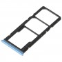 Vassoio della scheda SIM + vassoio scheda SIM + vassoio per schede micro SD per Xiaomi Redmi 10 5G (blu)