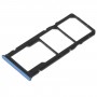 Vesto della scheda SIM + vassoio della scheda SIM + vassoio per schede micro SD per Xiaomi Redmi Note 11S 5G (blu)