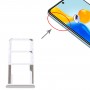 Bandeja de tarjeta SIM + bandeja de tarjetas SIM + Micro SD Tarjeta Bandeja para Xiaomi Redmi Note 11S 5G (plata)
