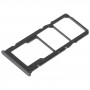 Plateau de carte SIM + plateau de carte SIM + bac à carte micro SD pour Xiaomi Redmi 10a (noir)