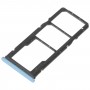 Vassoio della scheda SIM + vassoio della scheda SIM + vassoio per schede micro SD per Xiaomi Redmi 10A (blu)