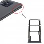 Bandeja de tarjeta SIM + SIM Tarjeta Bandeja + Micro SD Tarjeta Bandeja para Xiaomi Redmi 10 Power (negro)