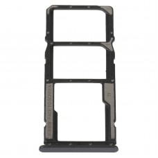 SIM Card Tray + SIM Card Tray + Micro SD Card Tray For Xiaomi Poco M4 5G/Poco M4 5G India/Redmi Note 11R(Black)