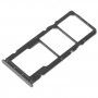 SIM Card Tray + SIM Card Tray + Micro SD Card Tray For Xiaomi Poco M4 5G/Poco M4 5G India/Redmi Note 11R(Black)