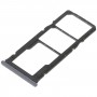 For Xiaomi Poco C40 SIM Card Tray + SIM Card Tray + Micro SD Card Tray (Black)