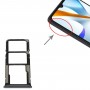 For Xiaomi Poco C40 SIM Card Tray + SIM Card Tray + Micro SD Card Tray (Black)