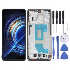 AMOLED Original LCD Screen For Xiaomi Redmi K50 / K50 Pro Digitizer Full Assembly with Frame (Black)