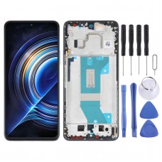 AMOLED Original LCD Screen For Xiaomi Redmi K50 / K50 Pro Digitizer Full Assembly with Frame (Blue)