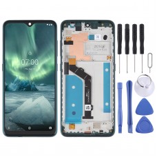 Original LCD Screen For Nokia 7.2 / 6.2 Digitizer Full Assembly with Frame(Green)