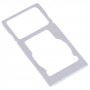 Taca karty SIM + Taca karty SIM / Micro SD dla Lenovo Tab 7 (WiFi) TB-7504 TB-7504F TB-7504N TB-7504X (srebrny)