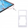 Bac de carte SIM + plateau de carte SIM / Micro SD pour Lenovo Tab 7 (WiFi) TB-7504 TB-7504F TB-7504N TB-7504X (Silver)