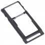 Bandeja de tarjeta SIM + bandeja de tarjeta Micro SD para Lenovo Tab4 (10 pulgadas) TB-X304F TB-X304N TB-X304L (negro)