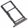 För Lenovo Tab M10 Plus TB-X606F TB-X606X SIM-kortfack + Micro SD-kortfack (svart)