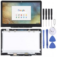 OEM LCD -экран для Lenovo Chromebook Yoga N23 Digitizer Полная сборка с рамой (черная)