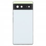 För Google Pixel 6 -batteriets bakåtskydd med mellankram (vit)