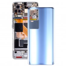 Для Vivo IQOO 7 V2049A I2009 Стеклянная батарея задняя батарея (синий)