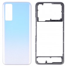 For vivo Y53s 5G Battery Back Cover with Middle Frame (Silver)